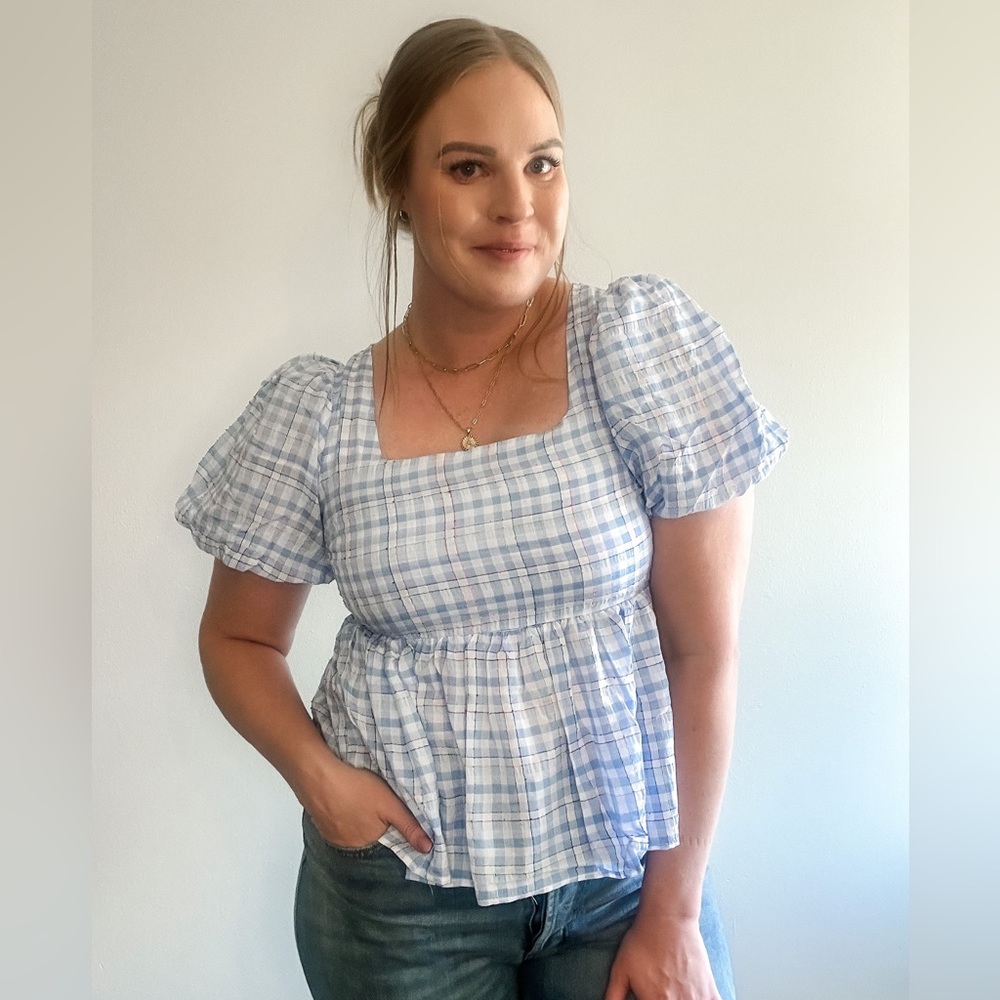 Plaid Blouse